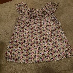 Liberty of London pink and green floral blouse